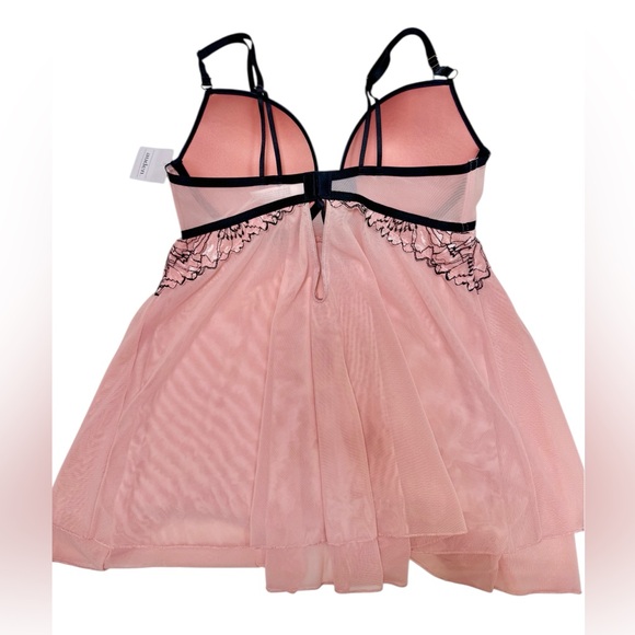 Auden Baby Doll Lace Mesh Lingerie Top - Picture 4 of 12